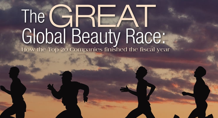 The Great Global Beauty Race: How the Top 20 Companies finished the fiscal year.