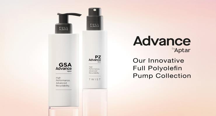 Aptar Beauty Introduces Advance, A New Full-Plastic Pump Collection